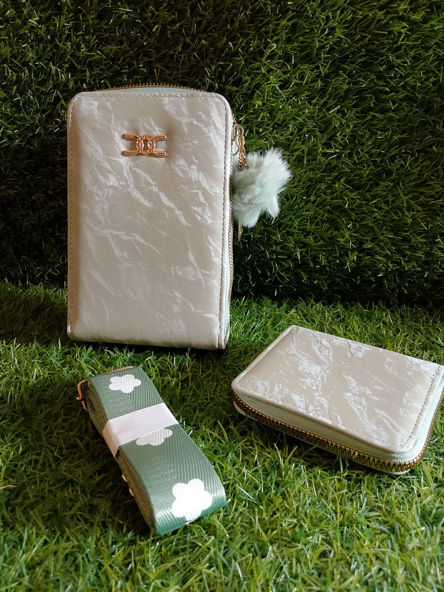 Chic Marble Handbag Set