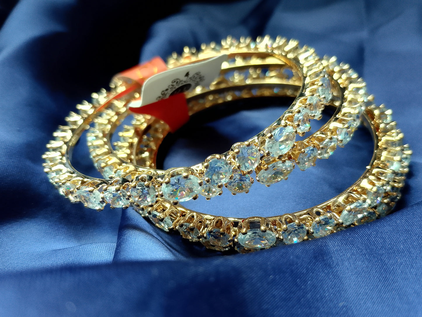 The Full-Circle Dazzle Statement Bangle Stack