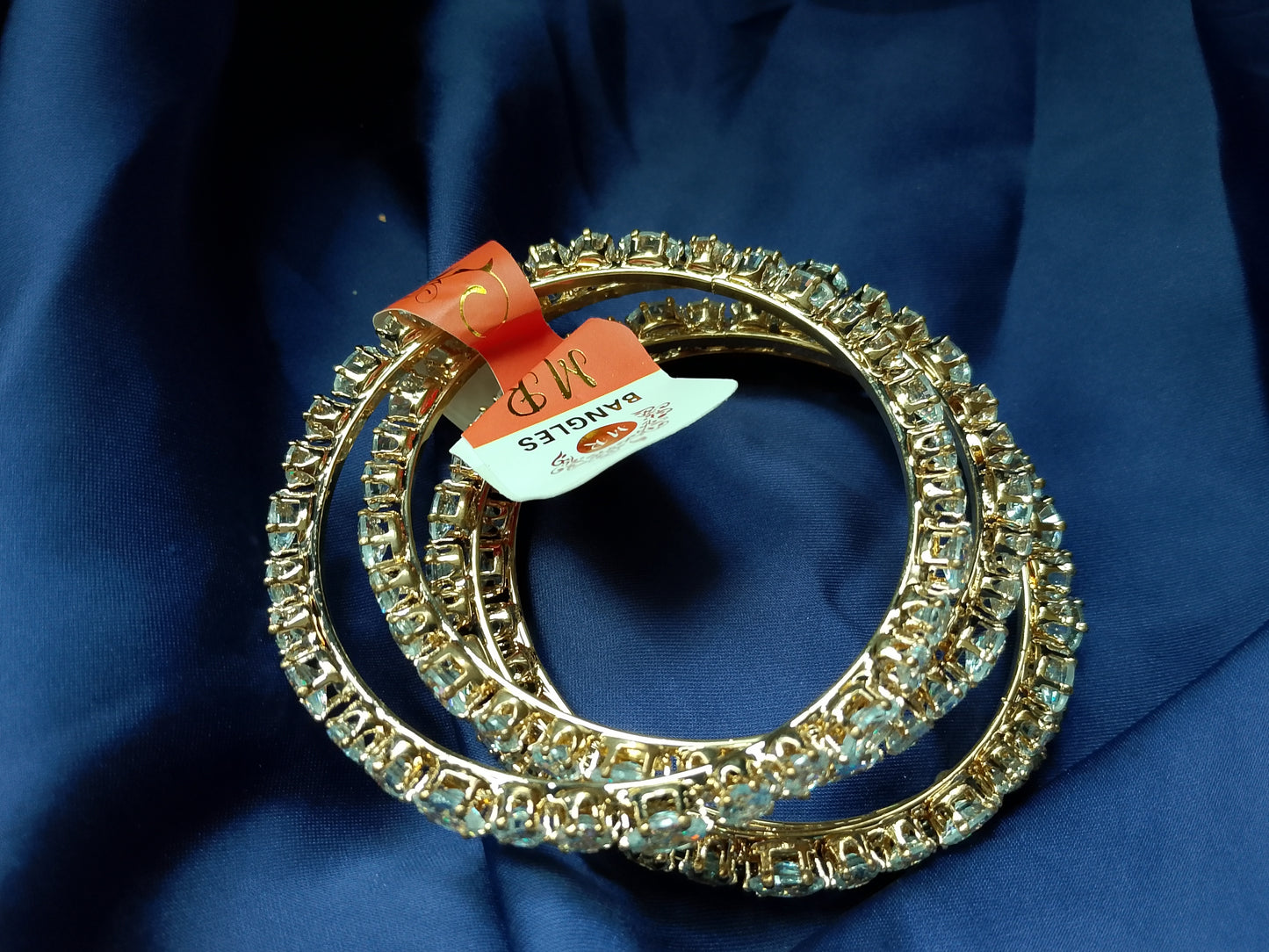 The Full-Circle Dazzle Statement Bangle Stack