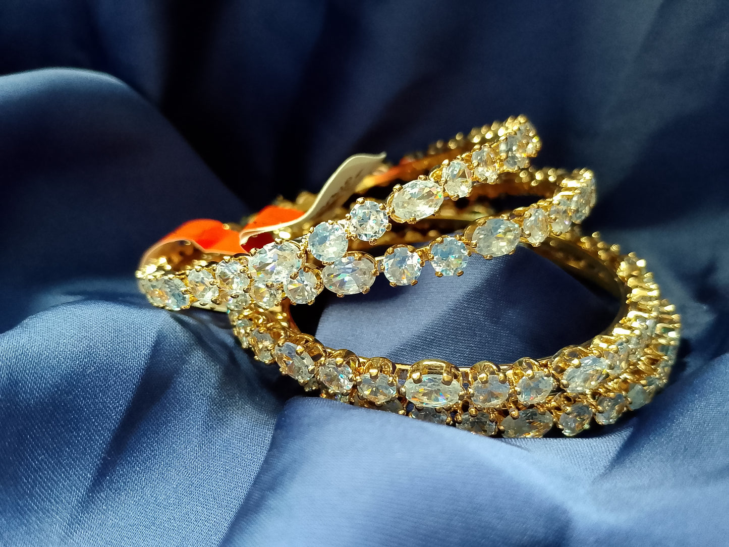 The Full-Circle Dazzle Statement Bangle Stack