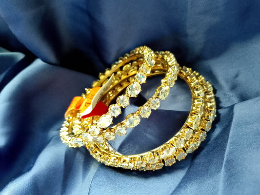 The Full-Circle Dazzle Statement Bangle Stack