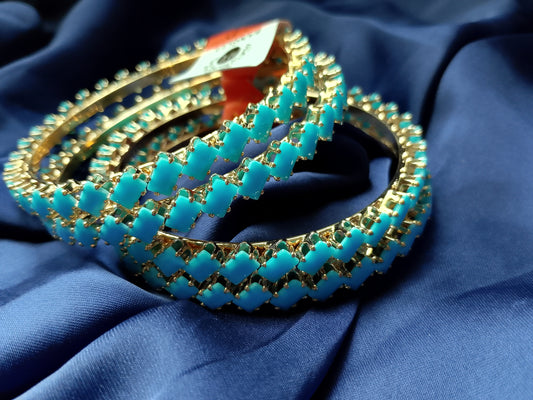 High-Impact Zigzag Texture Statement Bangle Set