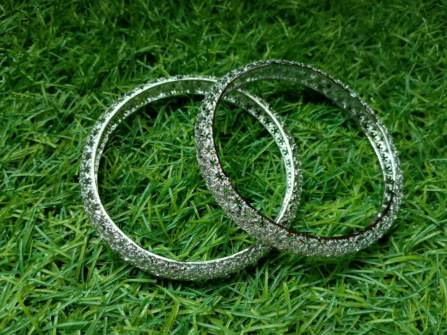 The Dazzling Crystal Pave Stacking Bangle Duo