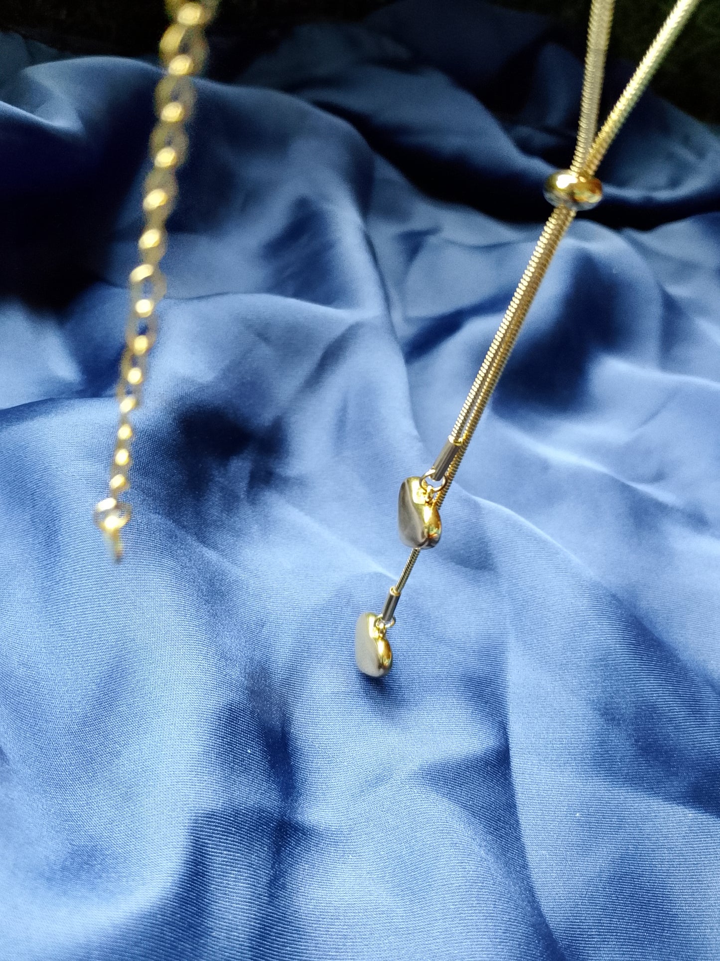 Modern Lariat Heart Y-Necklace