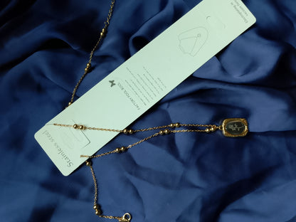 Vintage Rose Pendant Necklace