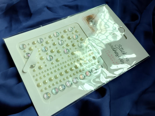 3D Self-Adhesive Pearls & Glitter Stickers for Nail Art and Body