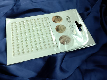 3D Self-Adhesive Pearls & Glitter Stickers for Nail Art and Body
