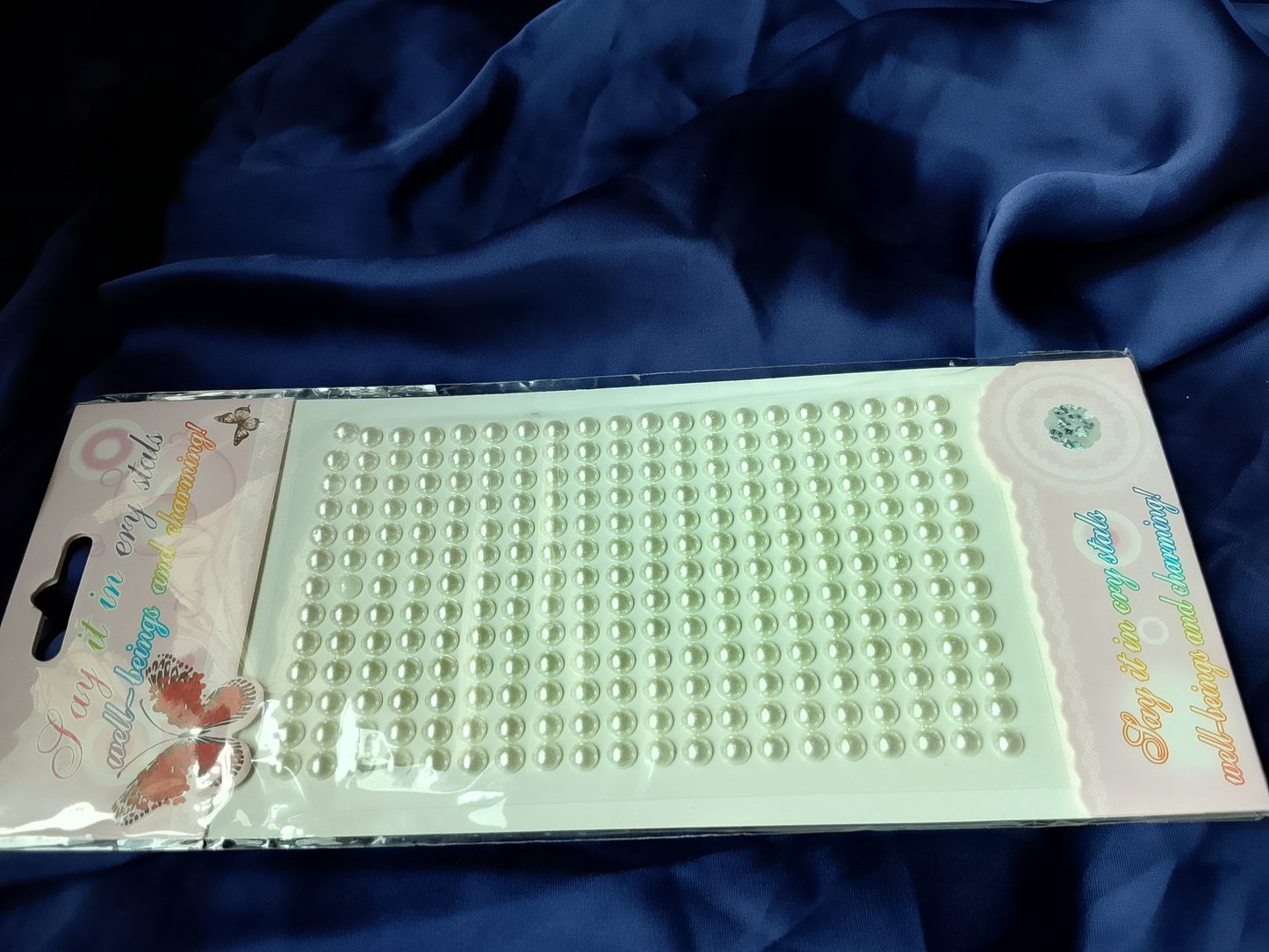 3D Self-Adhesive Pearls & Glitter Stickers for Nail Art and Body