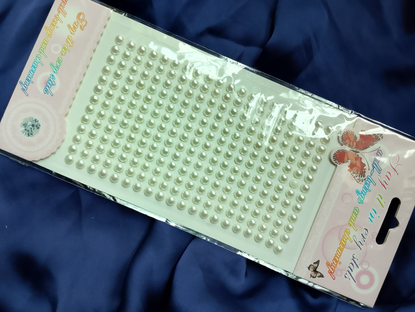 3D Self-Adhesive Pearls & Glitter Stickers for Nail Art and Body