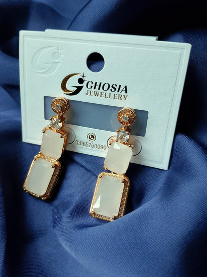 Elegant Bowknot Earrings with a Dazzling Stone