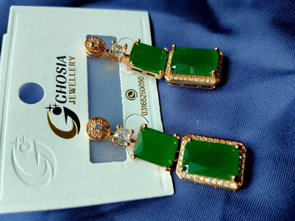 Elegant Bowknot Earrings with a Dazzling Stone