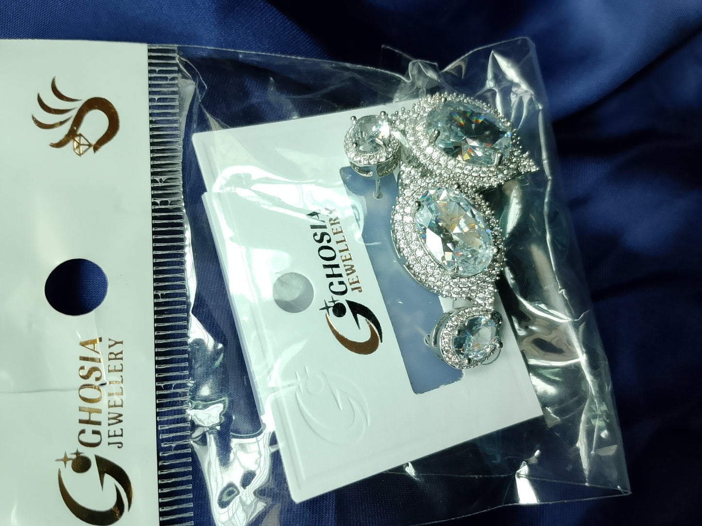 Elegant Statement Drop Earrings - Black Teardrop with Crystal Halo