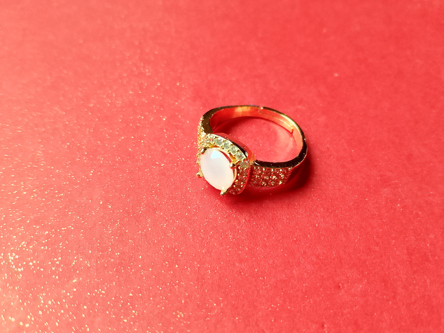 Ring with a Radiant Oval Gemstone