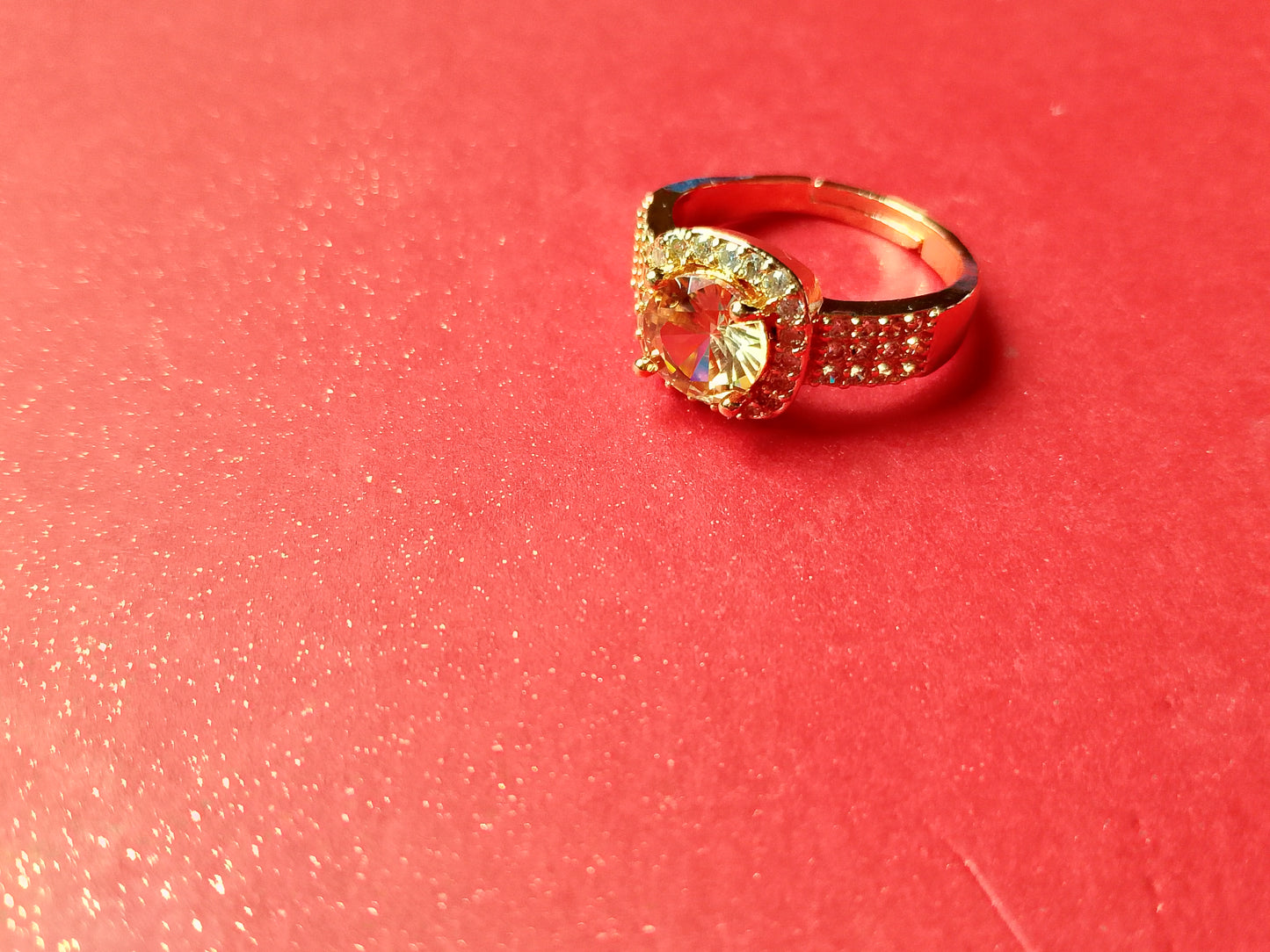 Ring with a Radiant Oval Gemstone