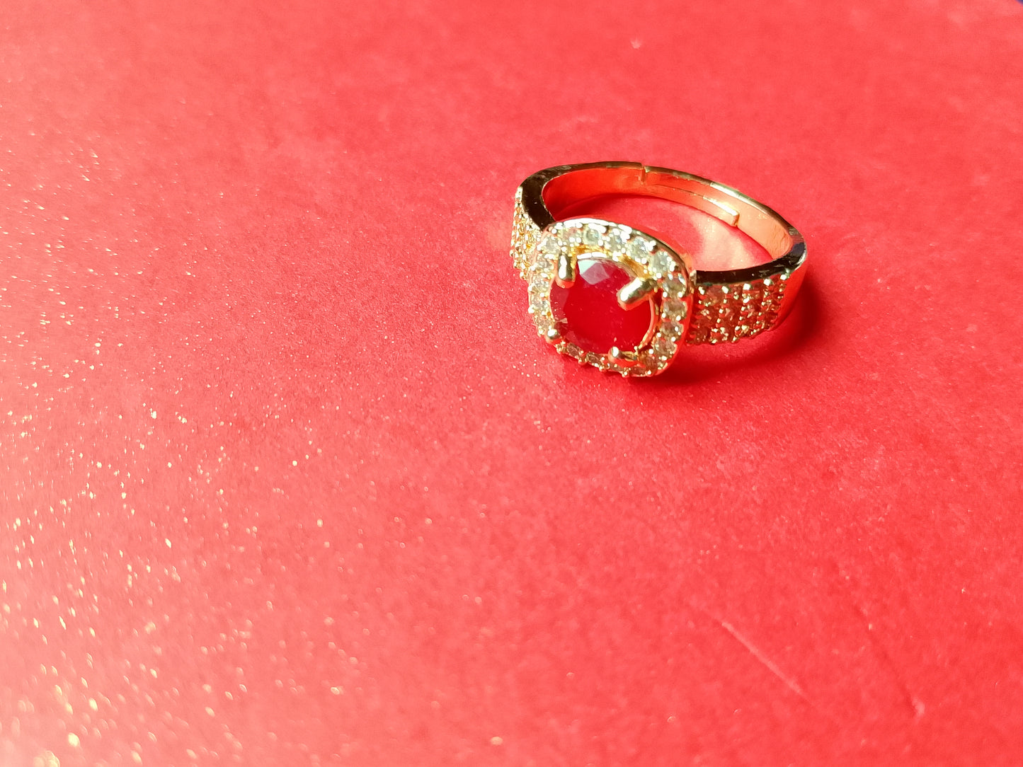 Ring with a Radiant Oval Gemstone