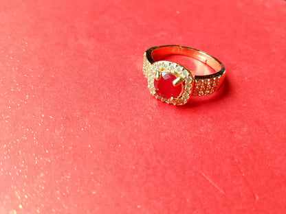 Ring with a Radiant Oval Gemstone