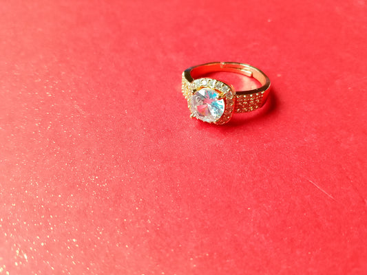 Ring with a Radiant Oval Gemstone