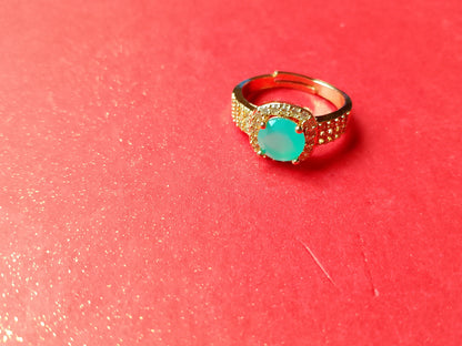 Ring with a Radiant Oval Gemstone