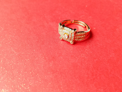 Greek Key Gold Signet Ring