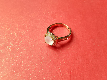 Elegant Stone Band Ring