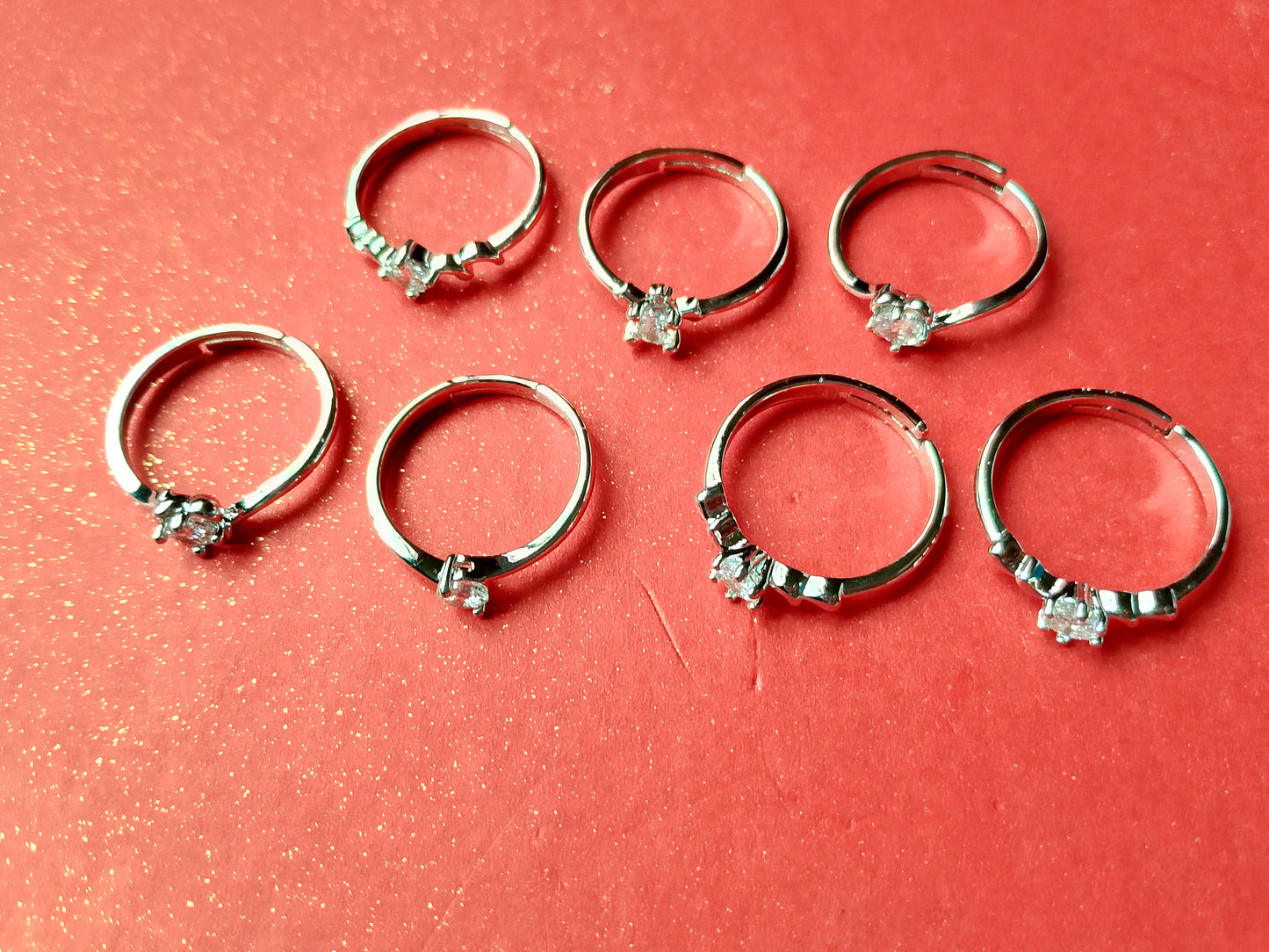 Elegant Crystal Band Ring