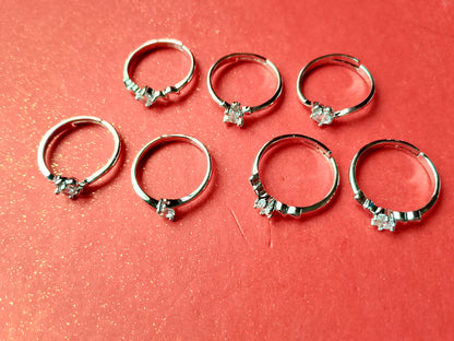 Elegant Crystal Band Ring