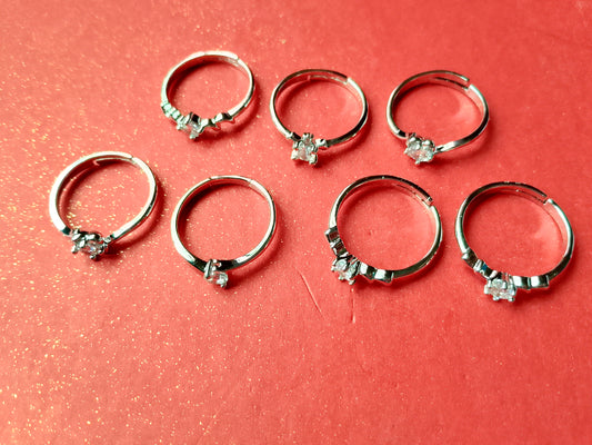 Elegant Crystal Band Ring