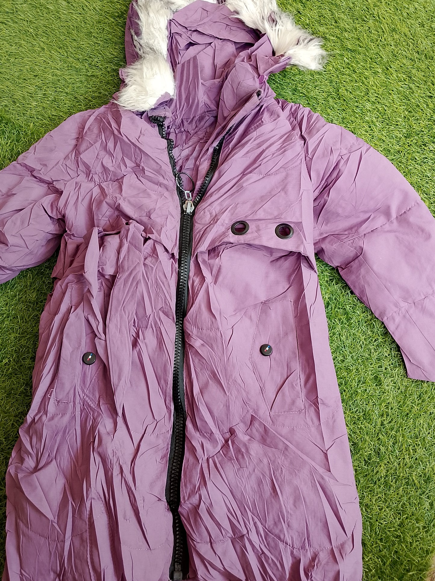 Purple Puffed Jacket