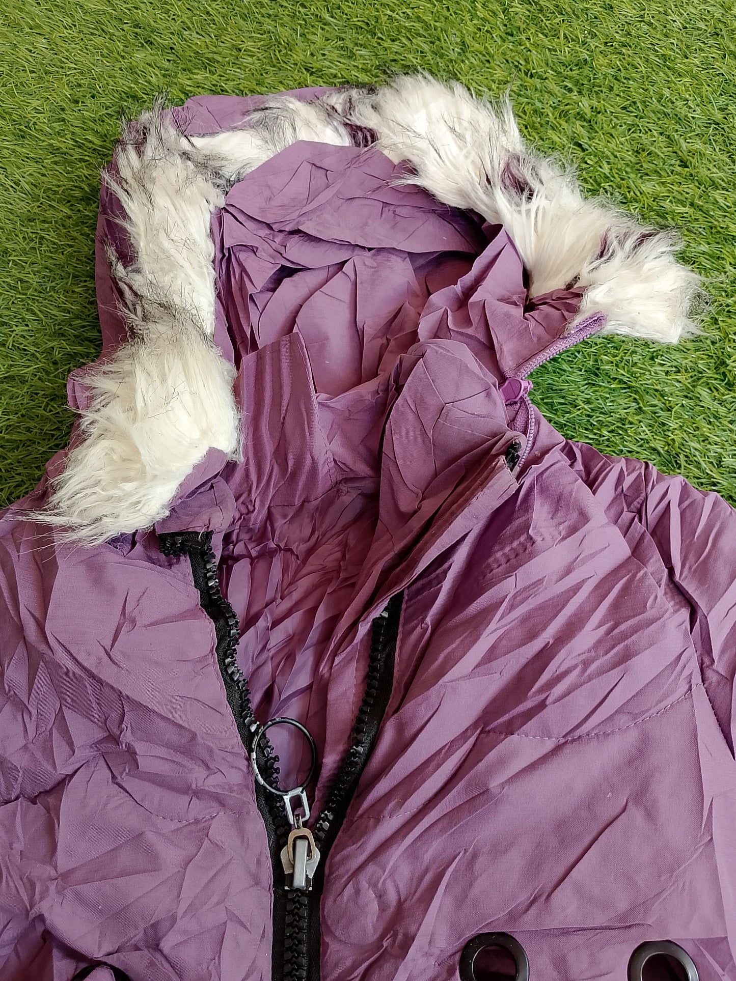 Purple Puffed Jacket