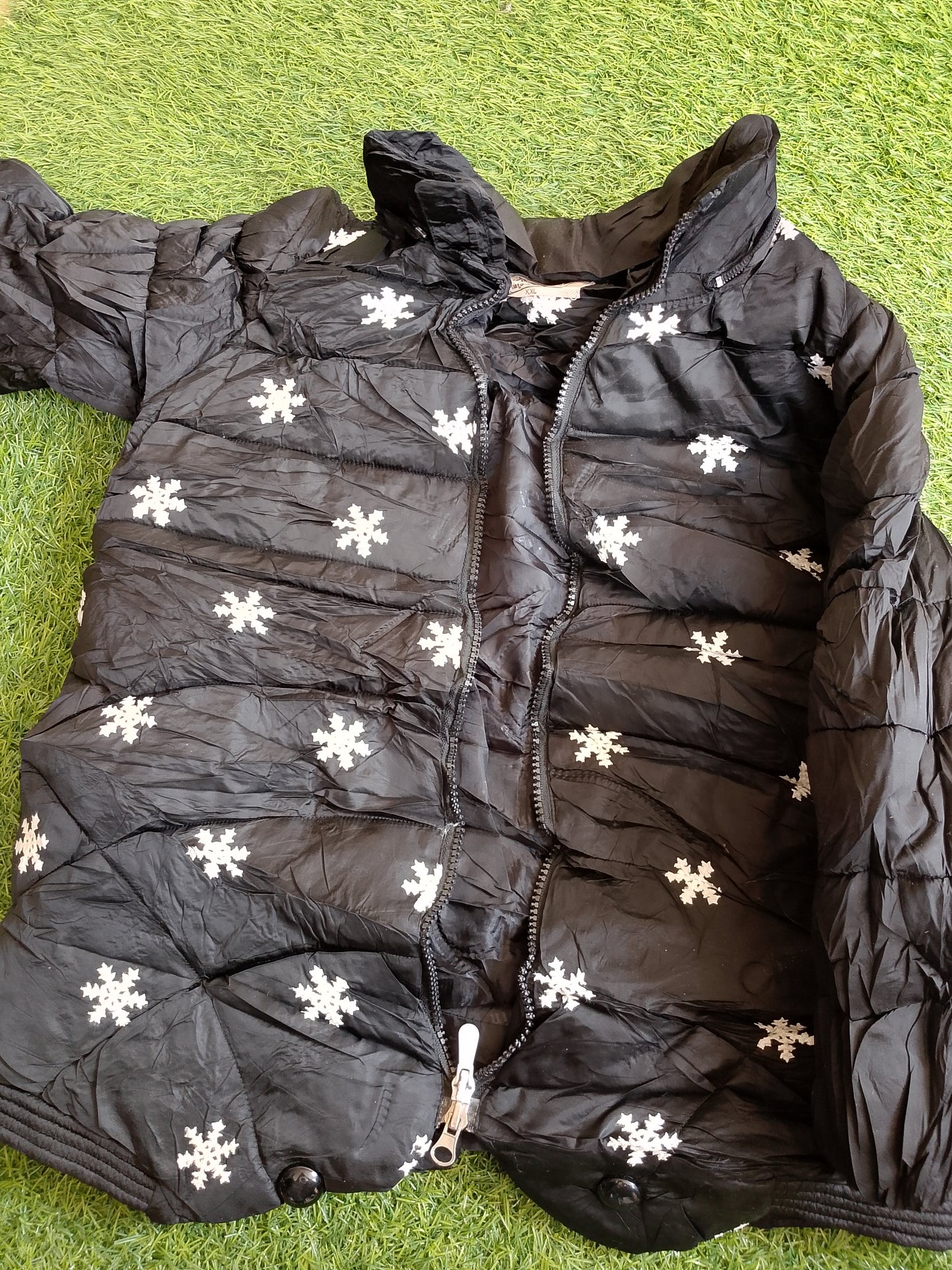 Marc Jacobs Kids floral-embroidered Puffer Jacket | Black