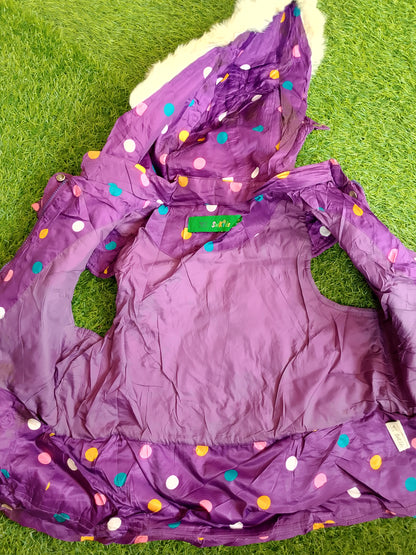 Purple loved , puffed jacket
