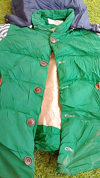 Kids collection, green jacket