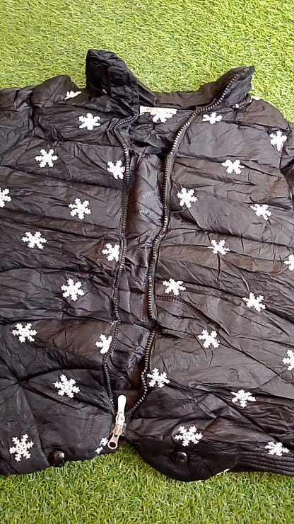 Marc Jacobs Kids floral-embroidered Puffer Jacket | Black