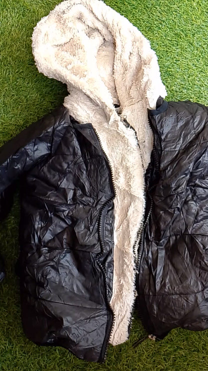 Vintage Hooded Mohair Puffer