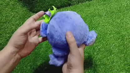 Spin Master Fur Berries BLUEBERRY Bear Purple Blue Folding Plush Stuffed