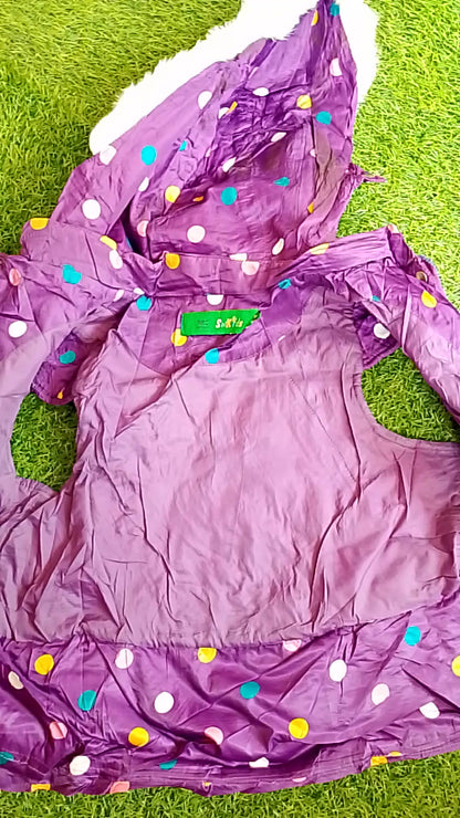 Purple loved , puffed jacket